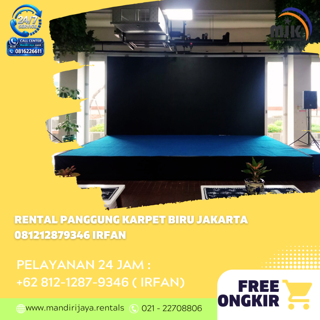 Rental Panggung karpet Biru Jakarta 