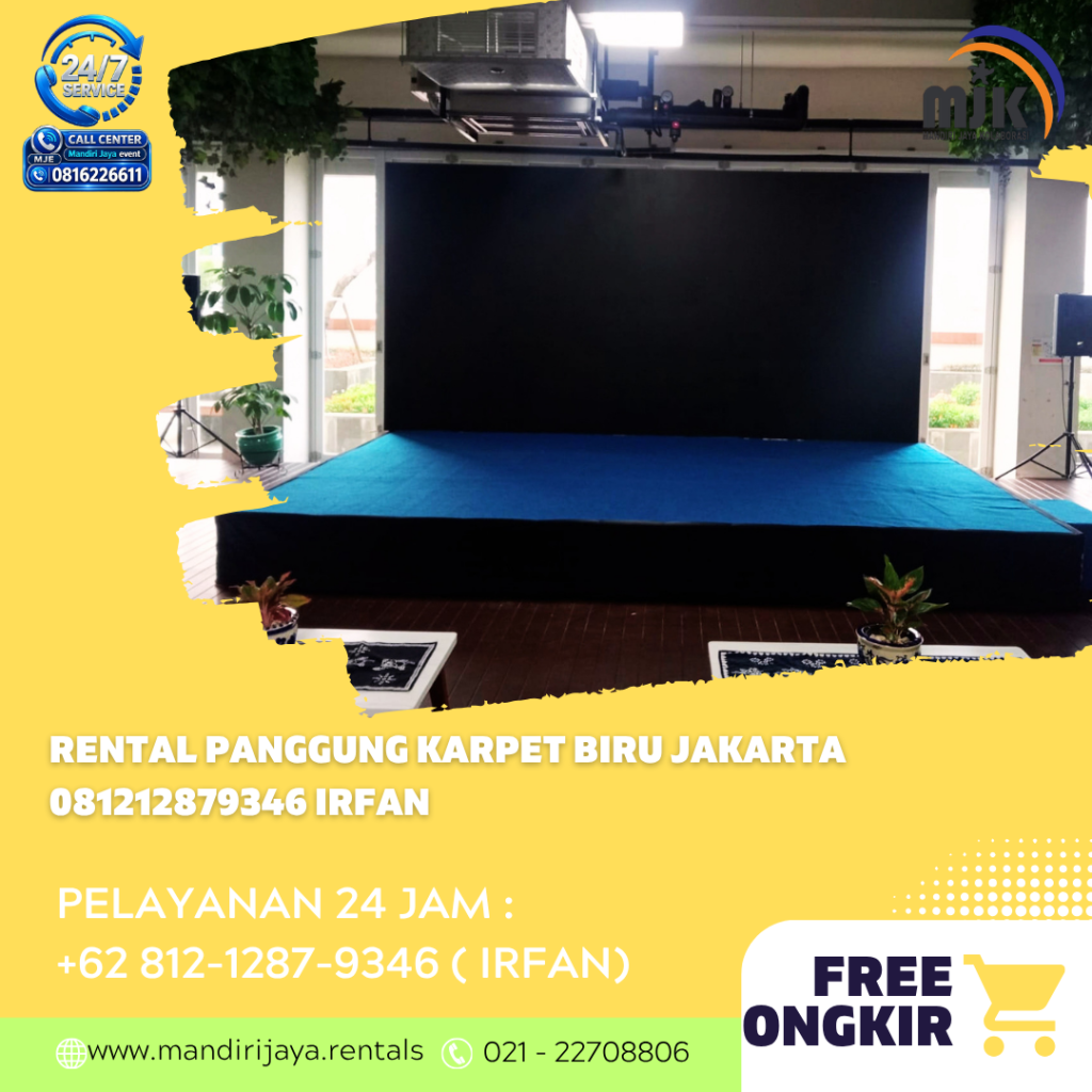 Rental Panggung karpet Biru Jakarta 
