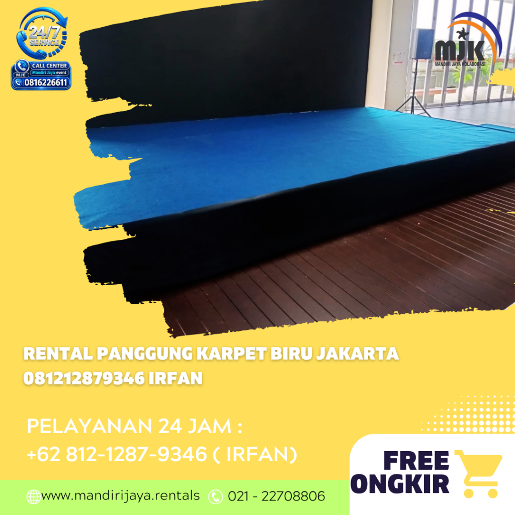 Rental Panggung karpet Biru Jakarta 