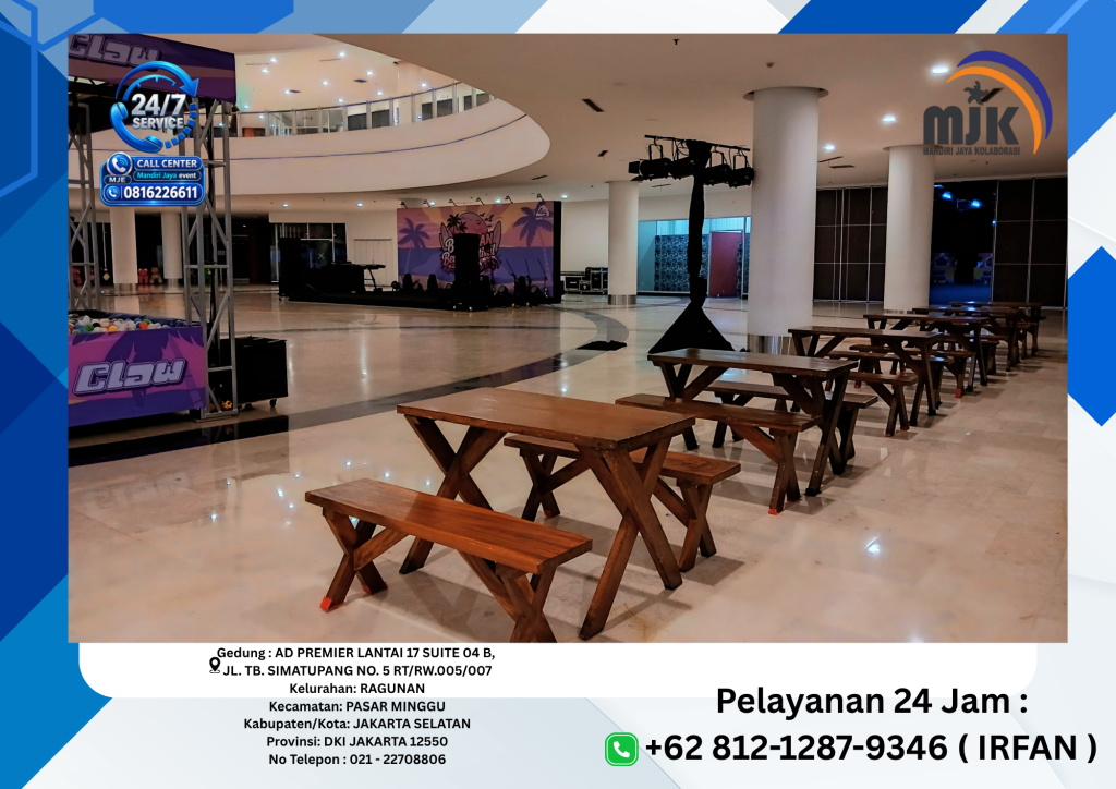 Sewa Bangku Taman,Meja Taman Kayu Jakarta 081212879346 IRFAN