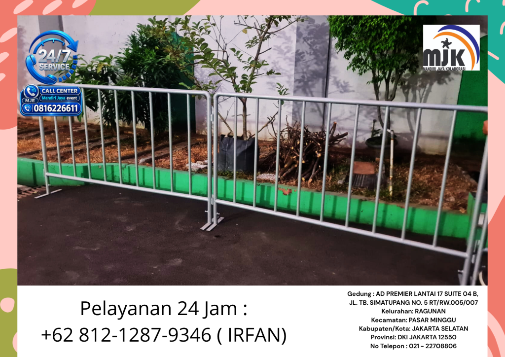 Sewa Pagar Barikade Rowing Bogor 081212879346 IRFAN