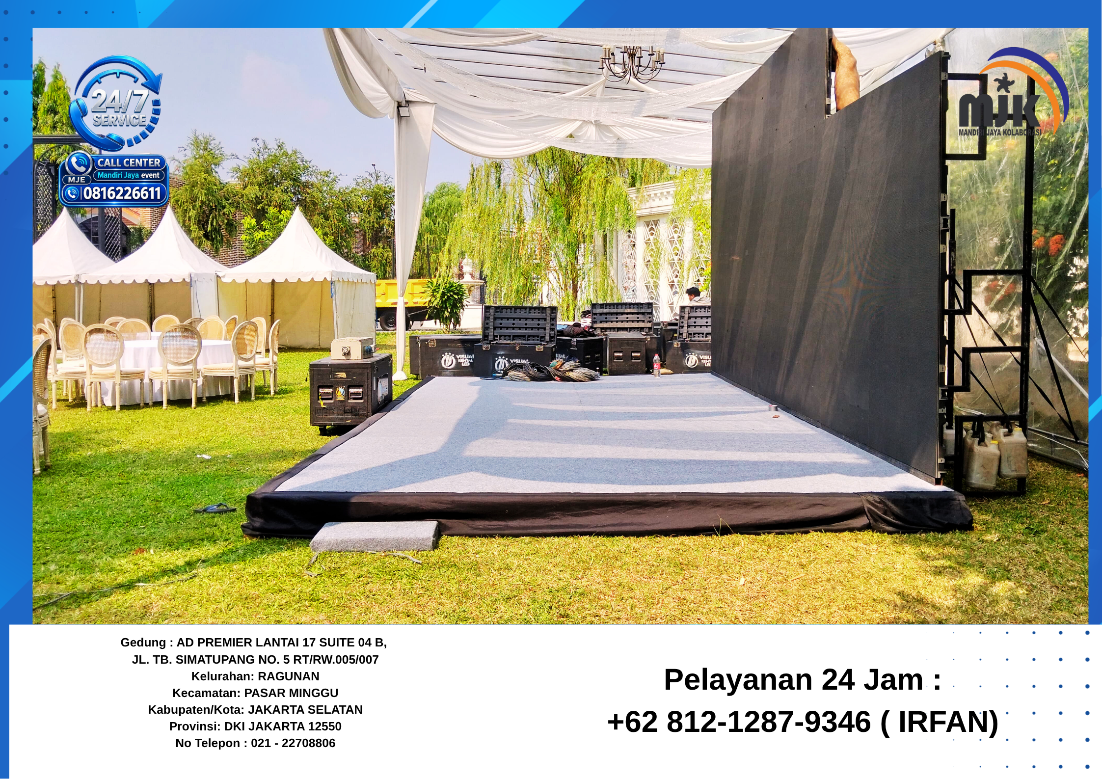 Sewa Panggung Dan Round Table Jakarta +62 812-1287-9346 (IRFAN)