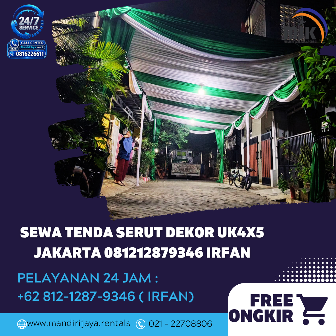 Sewa Tenda Serut Dekor UK4x5 Jakarta 081212879346 IRFAN