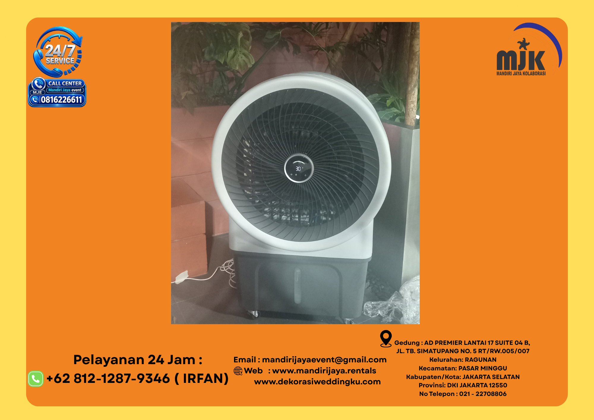Rental Air Cooler Bulat Jakarta 081212879346 IRFAN