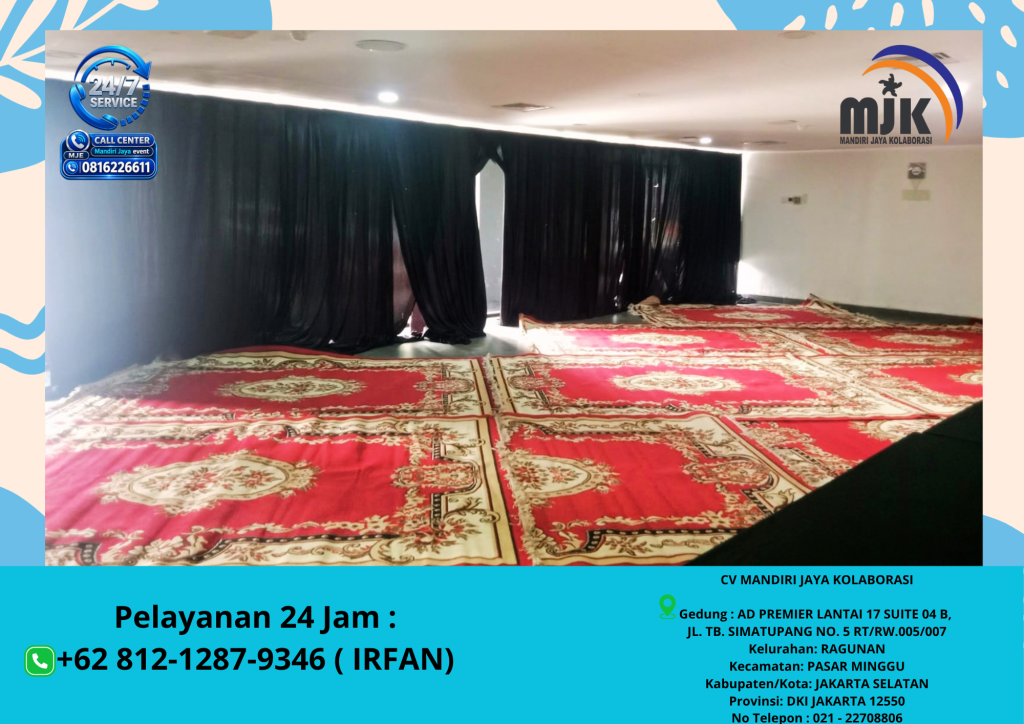 Rental Karpet Permadani,Pagar Rowing Depok 081212879346 IRFAN
