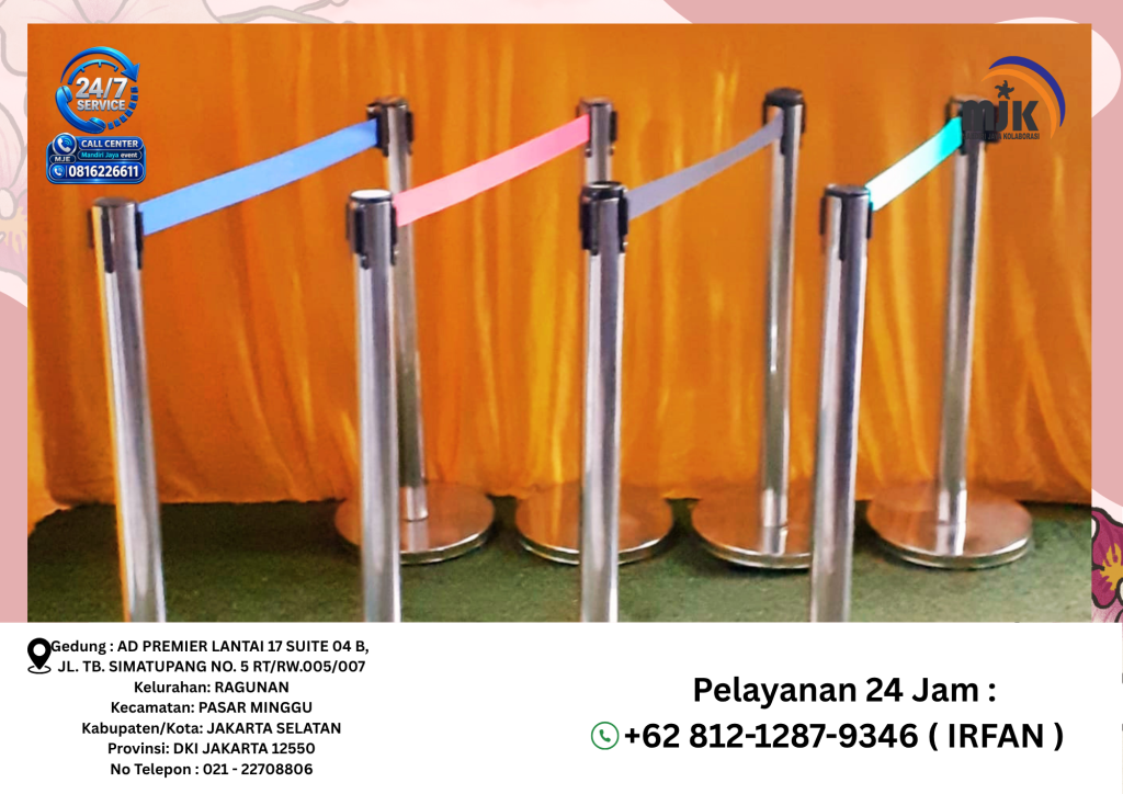 Rental Kursi Futura,Meja,Tiang Pembatas Jakarta 081212879346 IRFAN