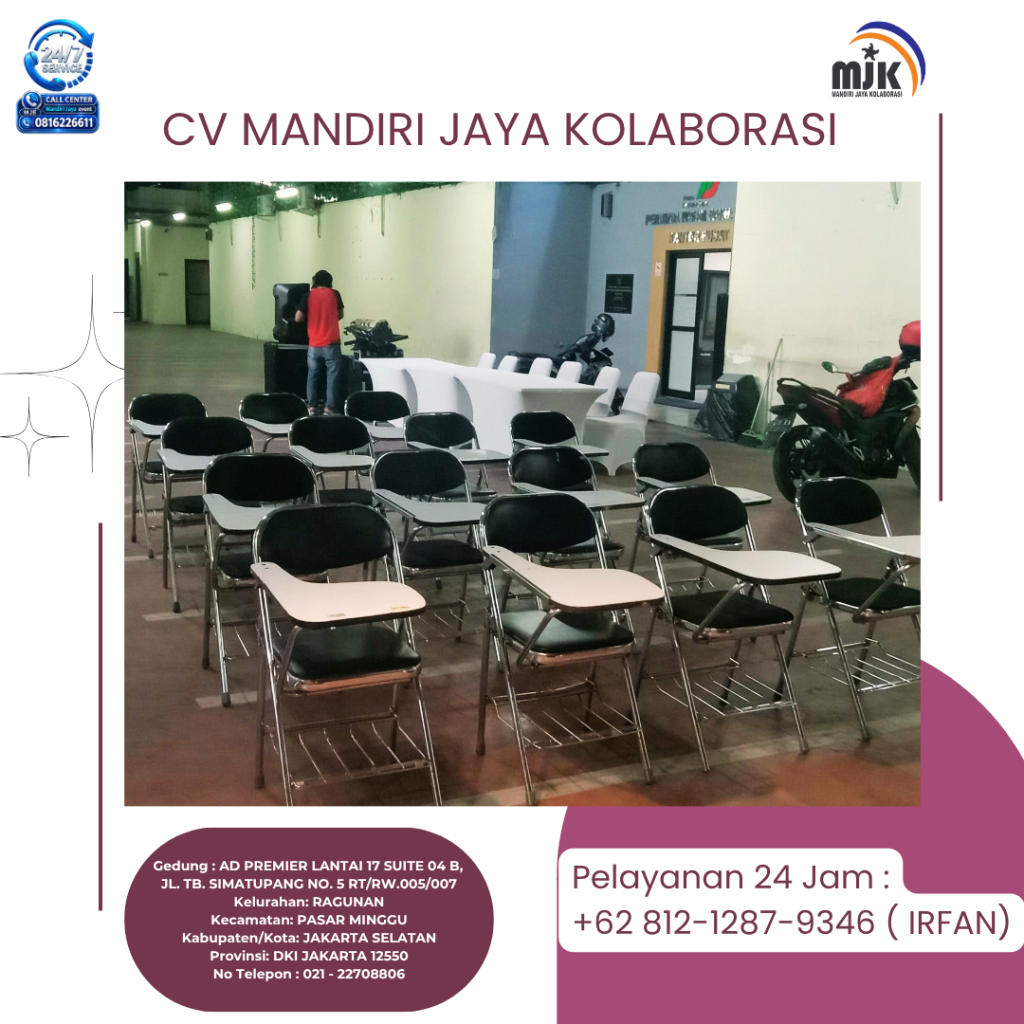 Rental Kursi Kuliah dan Showcase Jakarta 081212879346 IRFAN
