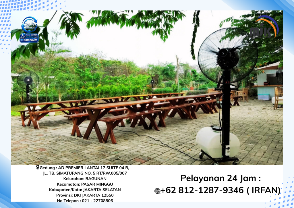 Sewa Meja Kursi Taman,Misty Fan Jakarta 081212879346 IRFAN