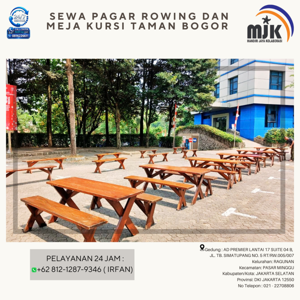 Sewa Pagar Rowing Dan Meja Kursi Taman Bogor 081212879346 IRFAN