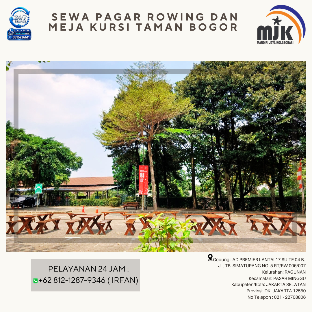 Sewa Pagar Rowing Dan Meja Kursi Taman Bogor 081212879346 IRFAN