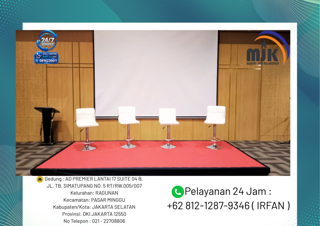 Sewa Stage Karpet Merah Kursi Barstol Jakarta 081212879346